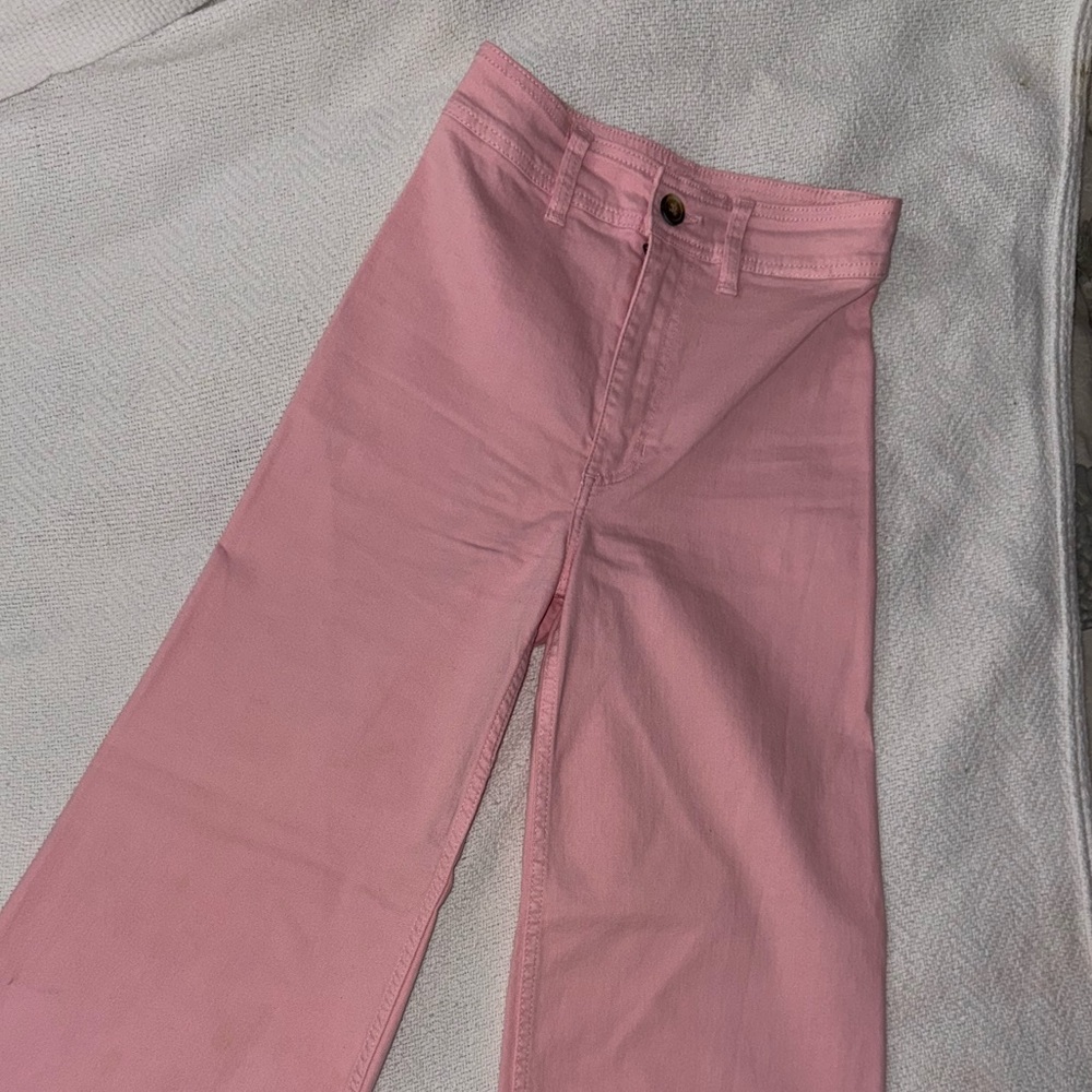 Billabong Pink Flare Wide-Leg Jeans